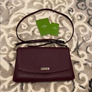 Kate Spade plum cross body or clutch